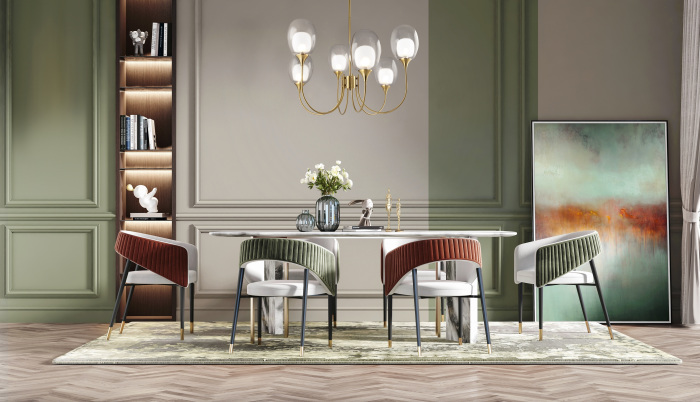 Люстра потолочная на штанге Aura MOD016PL-06BS (mod016pl-06bs)