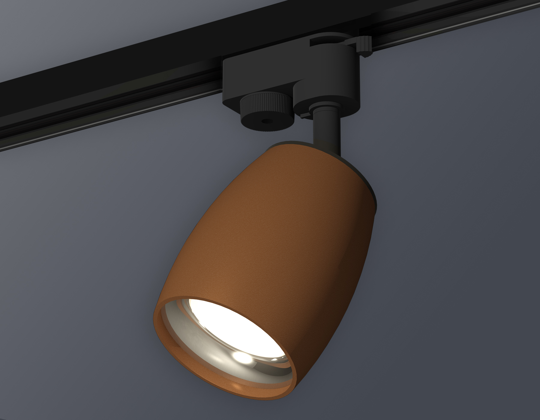 Комплект трекового однофазного светильника XT1124032 SCF/PSL кофе песок/серебро полированное MR16 GU5.3 (A2521, C1124, N7012)