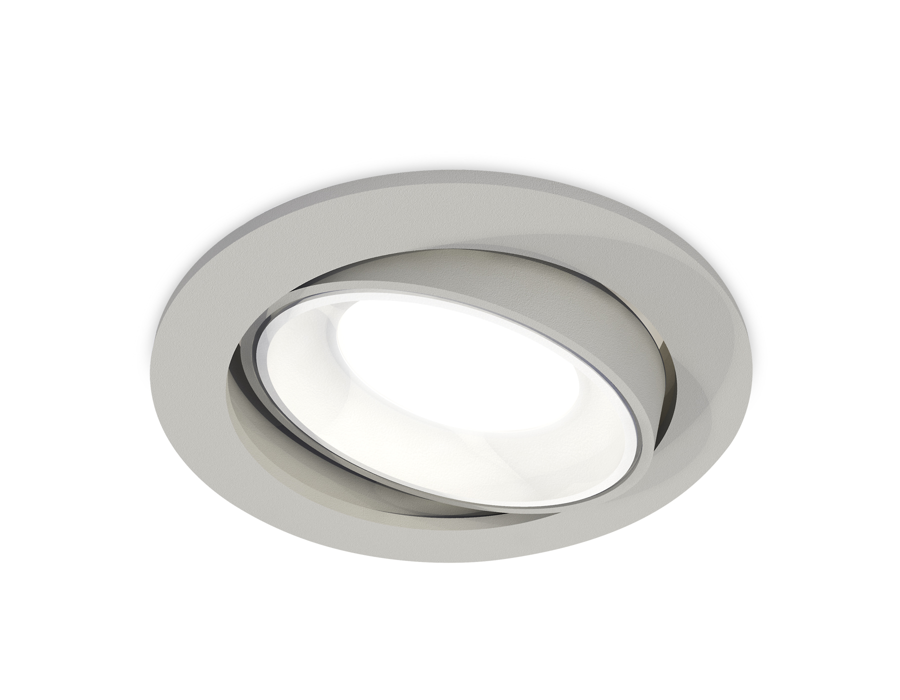 Комплект встраиваемого поворотного светильника XC7653001 SGR/SWH серый песок/белый песок MR16 GU5.3 (C7653, N7020)