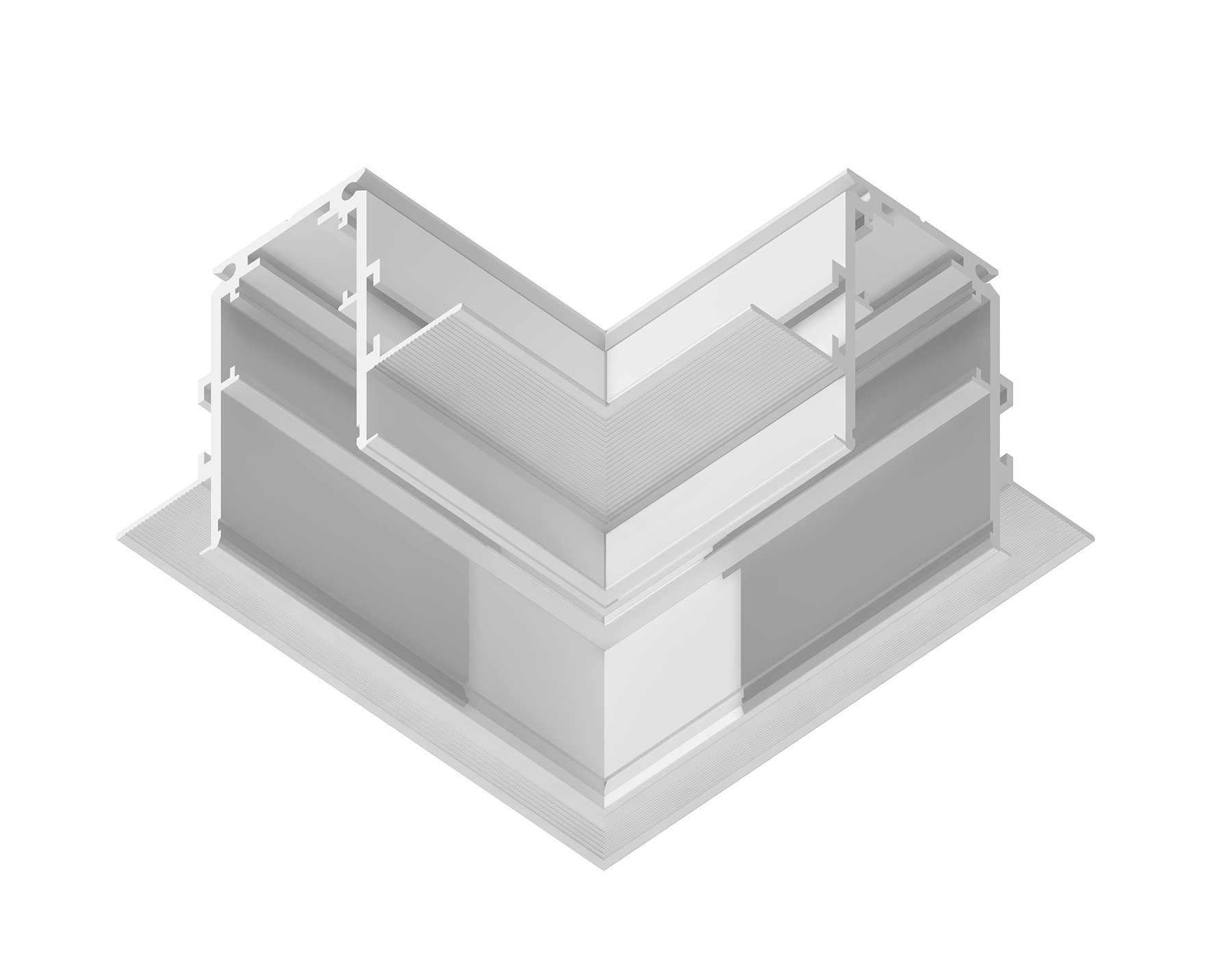 Коннектор угловой для встраиваемого шинопровода Magnetic GL3352 WH белый коннектор угловой встраиваемый 85*85*H46.8