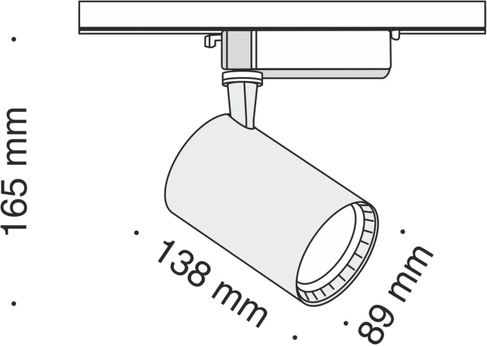 Трековый светильник Vuoro Unity 3000K 15Вт LED однофазный Maytoni Technical TR003-1-17W3K-B (tr003-1-17w3k-b)
