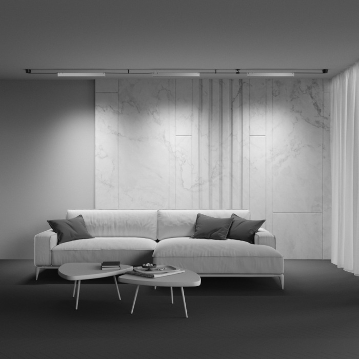 Трековый светильник Maytoni Points Parity TR128B-24W3K-M-W 3000K 24Вт белый (tr128b-24w3k-m-w)