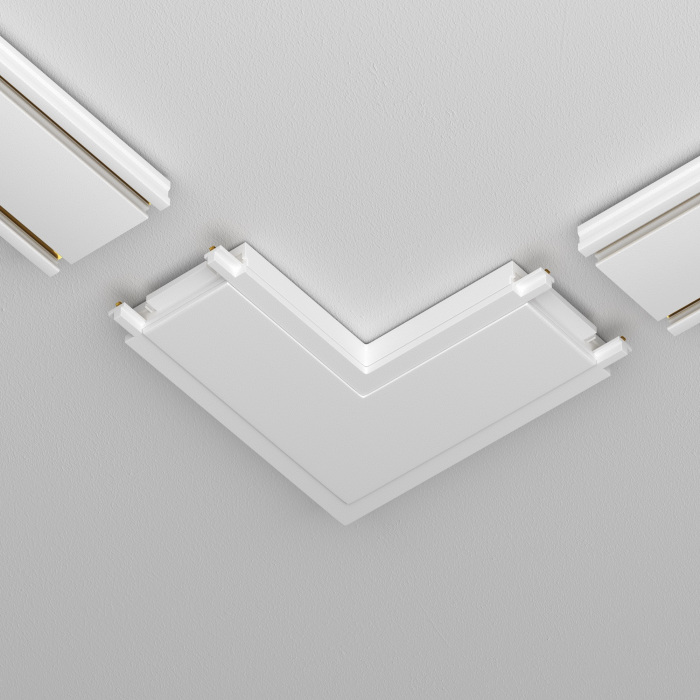 Конектор питания угловой Radity белый магнитный Maytoni Technical TRA084CL-11W