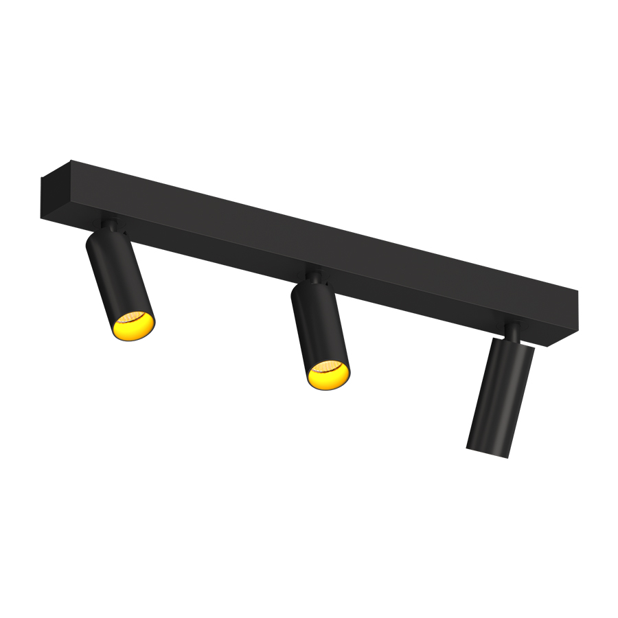 Накладной поворотный светодиодный светильник Ledron SAGITONY E3 S40 Dim Black-Gold 4000K (11147)