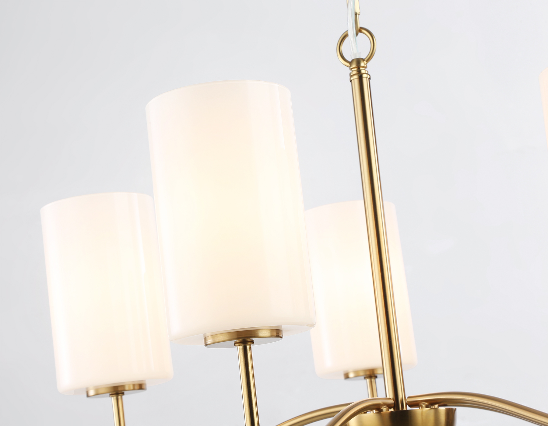 Подвесная люстра LH56051/5 BS/FR латунь/белый матовый E14*5 max 40W D590*950