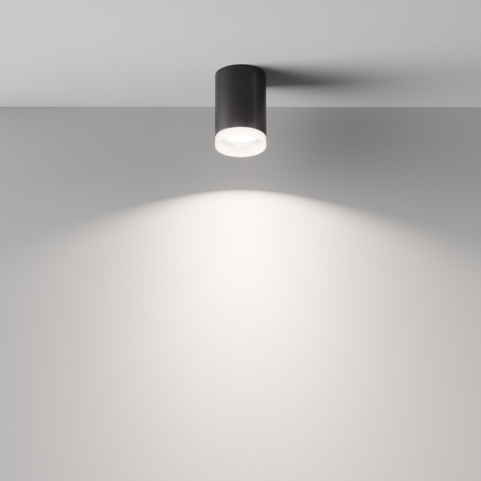 Накладной потолочный светильник Pauline GU10 1x10Вт Maytoni Technical C008CW-01B (c008cw-01b)