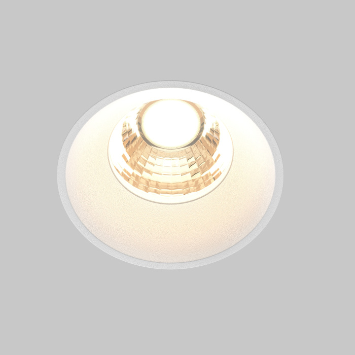 Встраиваемый светильник Maytoni Round DL058-7W3K-TRS-W (dl058-7w3k-trs-w)