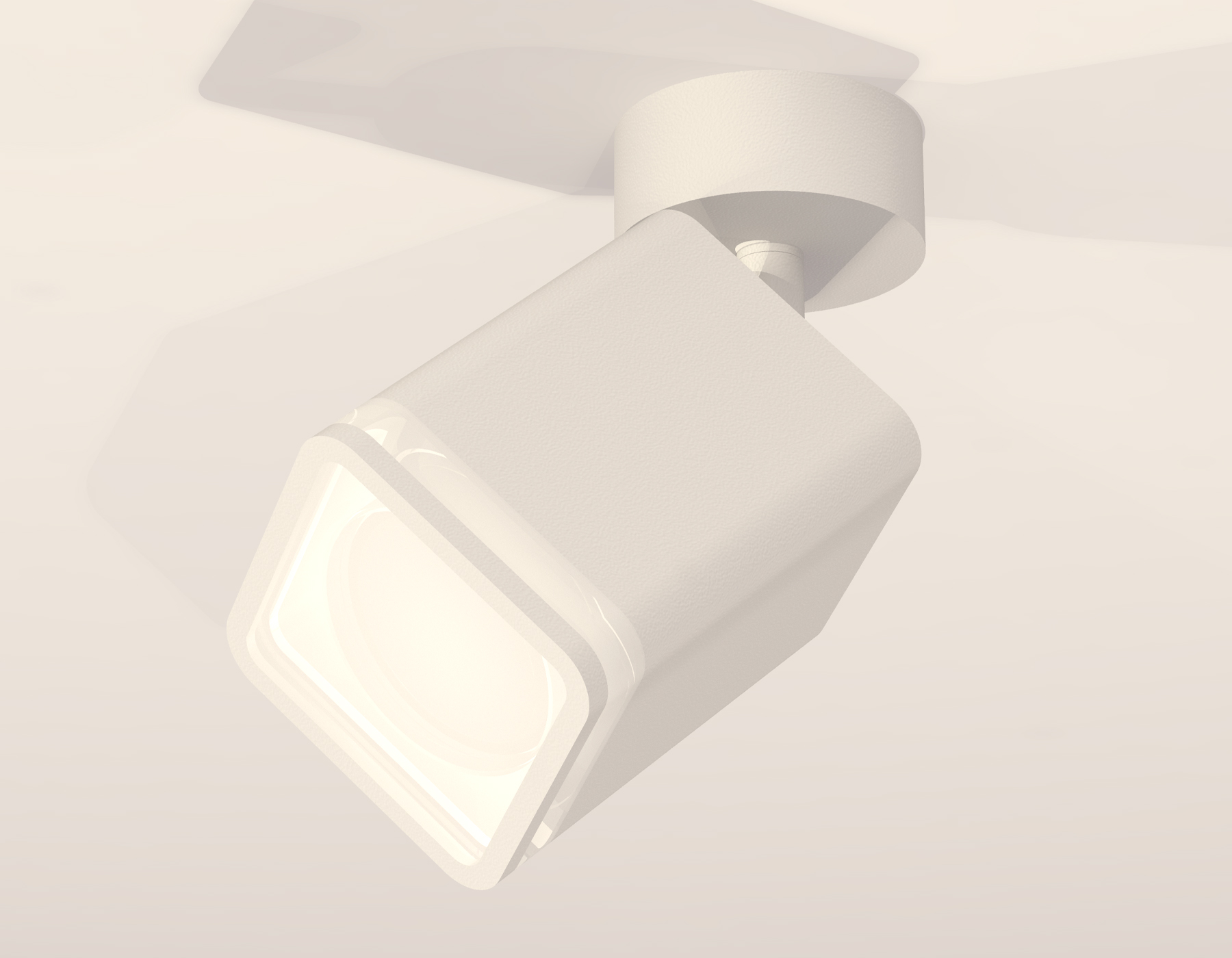 Комплект накладного поворотного светильника с акрилом XM7812021 SWH/FR белый песок/белый матовый MR16 GU5.3 (A2202, C7812, N7750)