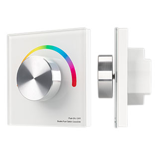 Панель SMART-P5-RGB-G-IN White (3V, Rotary, 2.4G) (Arlight, IP20 Пластик, 5 лет) 033756