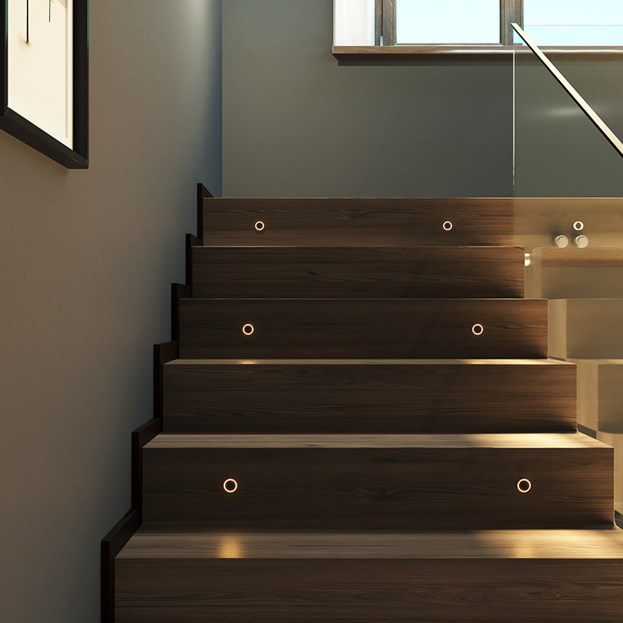 Встраиваемый светодиодный светильник для стен и ступеней Ledron MJ4001 Alum (3746)