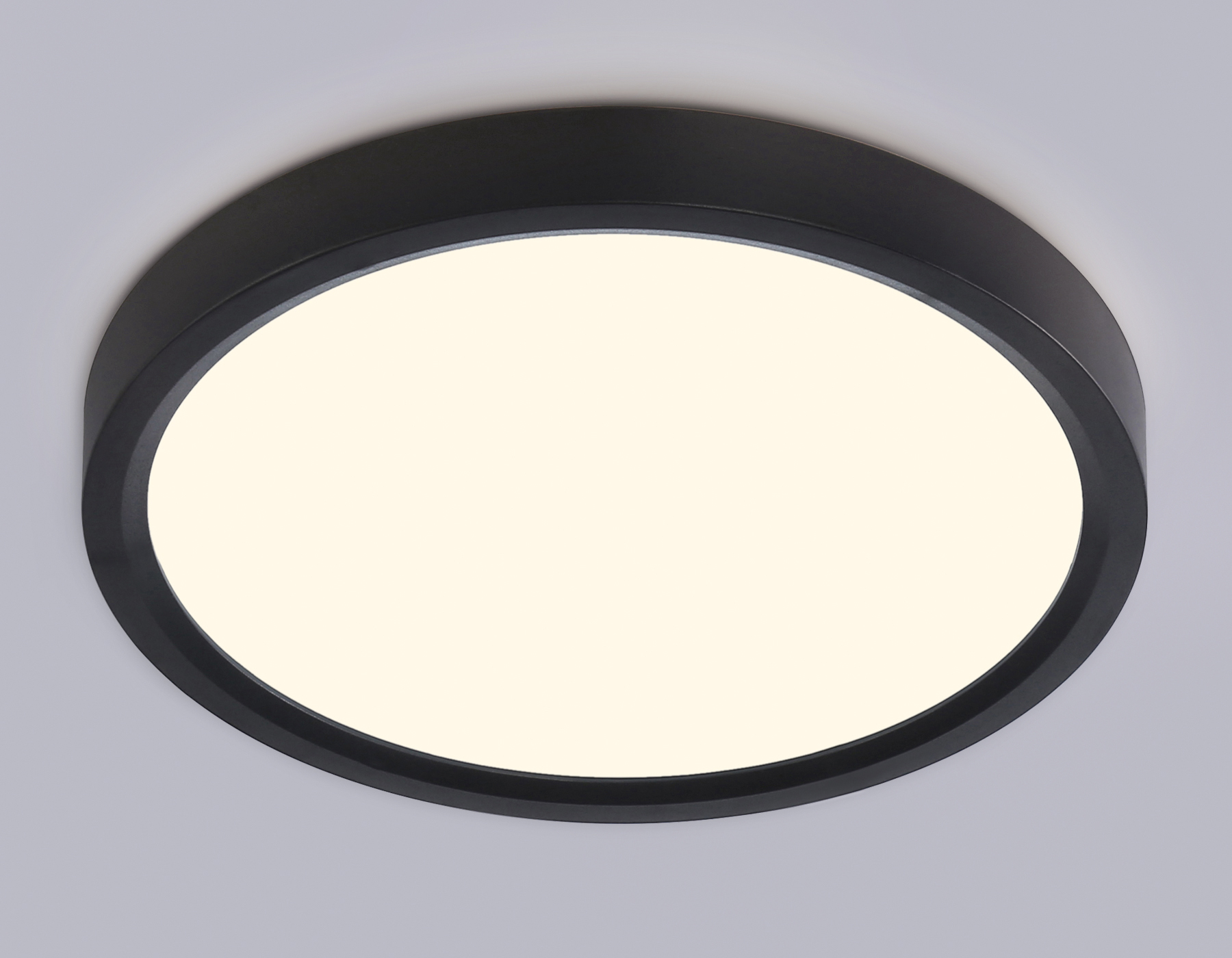 Светильник светодиодный ультратонкий 3000K-6500K с CCT-переключателем FZ1902 BK черный IP54 13W 3000K-6500K CCT-переключатель D230*25 (Без ПДУ)