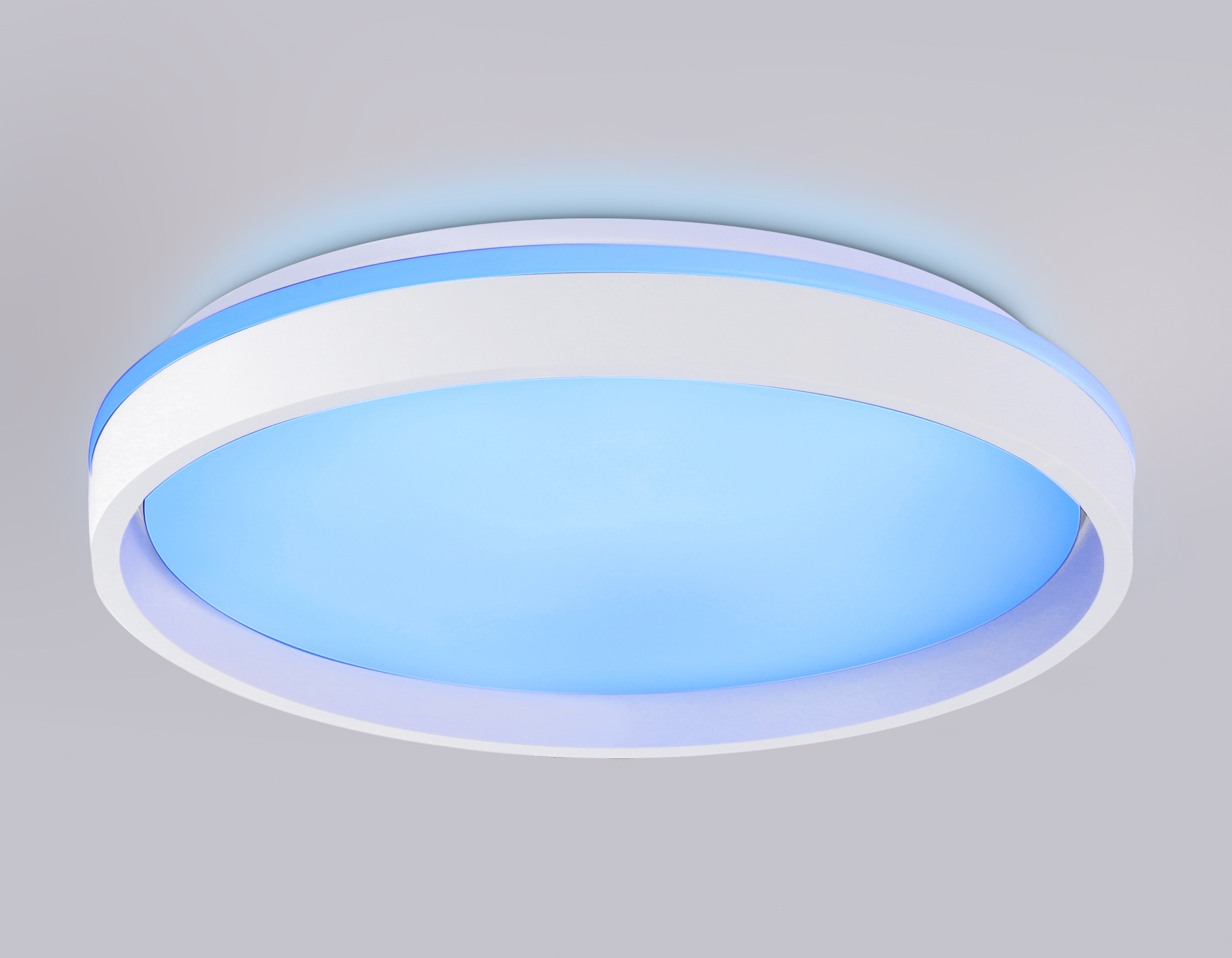 Светодиодный светильник RGB с пультом управления FZ607 WH/GD белый/золото IP20 66W 3000K-6500K+RGB D490*85 (ПДУ ИК)