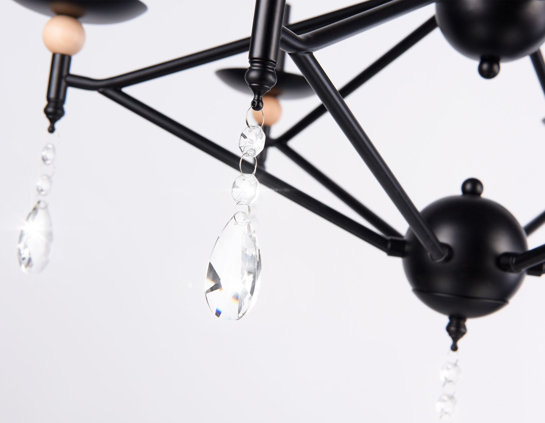 Подвесная люстра TR9597/6 BK черный E14/6 max 40W D660*880