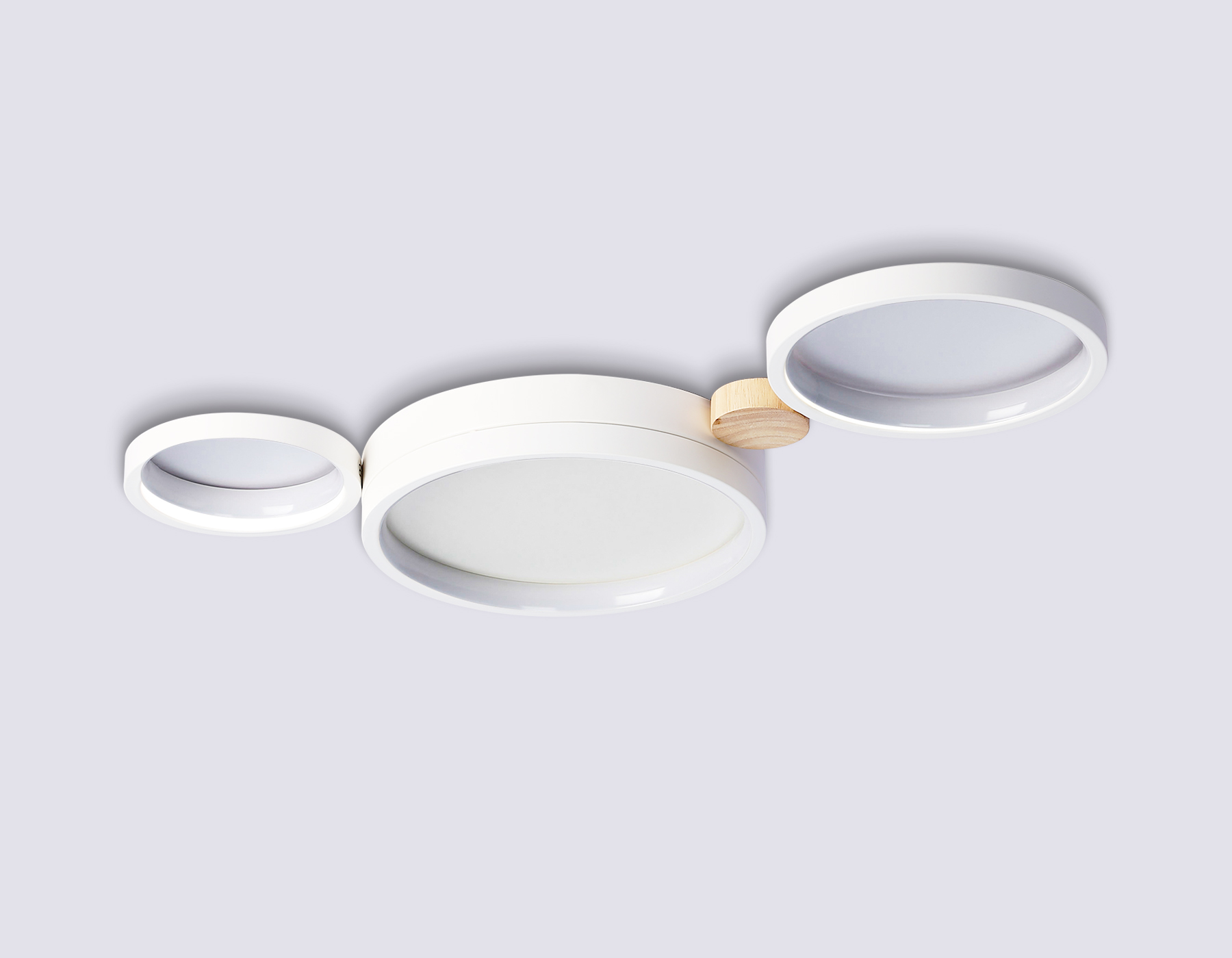 Настенно-потолочный светодиодный светильник с пультом FL4812/3 WH белый 3000K-6400K 45W 620*290*55 (ПДУ ИК)