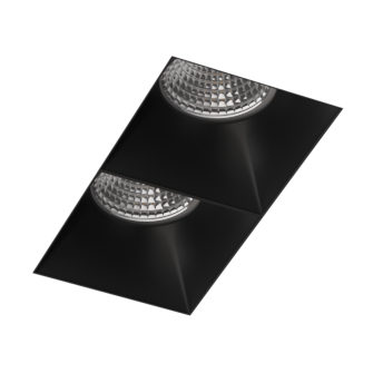 Встраиваемый светильник под сменную лампу Ledron Rise SQ H KIT2 Black (8573)