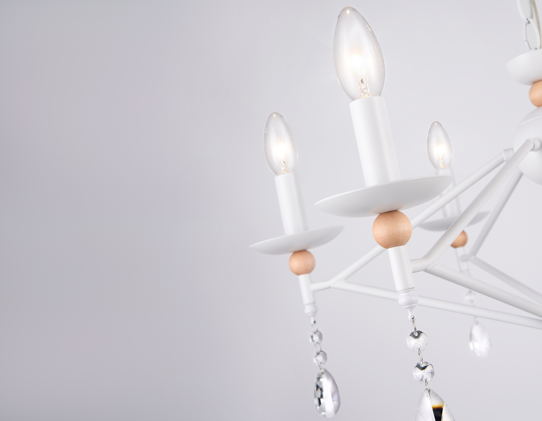 Подвесная люстра TR9596/6 WH белый E14/6 max 40W D660*880