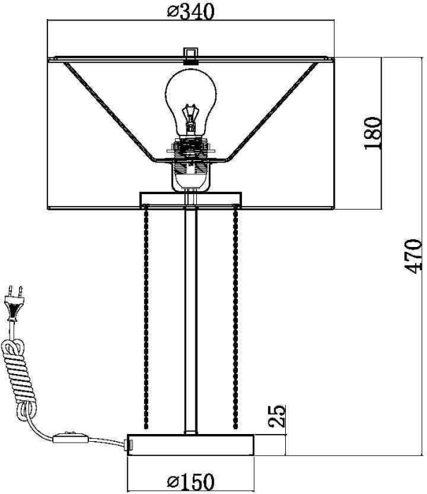 Настольная лампа Impressive MOD151TL-01G (mod151tl-01g)