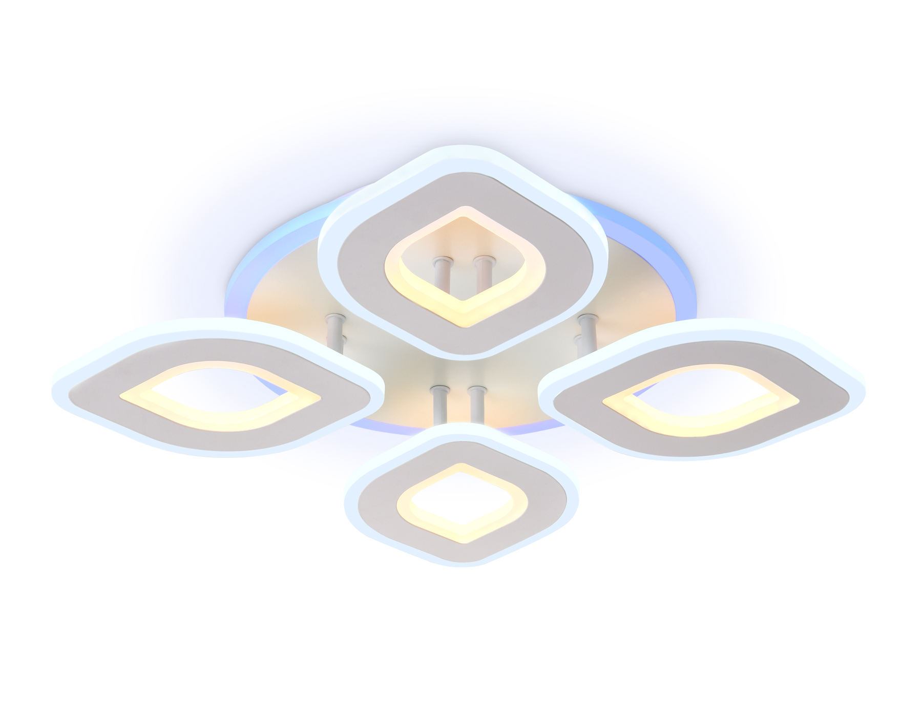 Потолочный светодиодный светильник с пультом FA8841/4 WH белый 3000K/4200K/6400K 80W 500*500*80 (ПДУ РАДИО 2.4G)