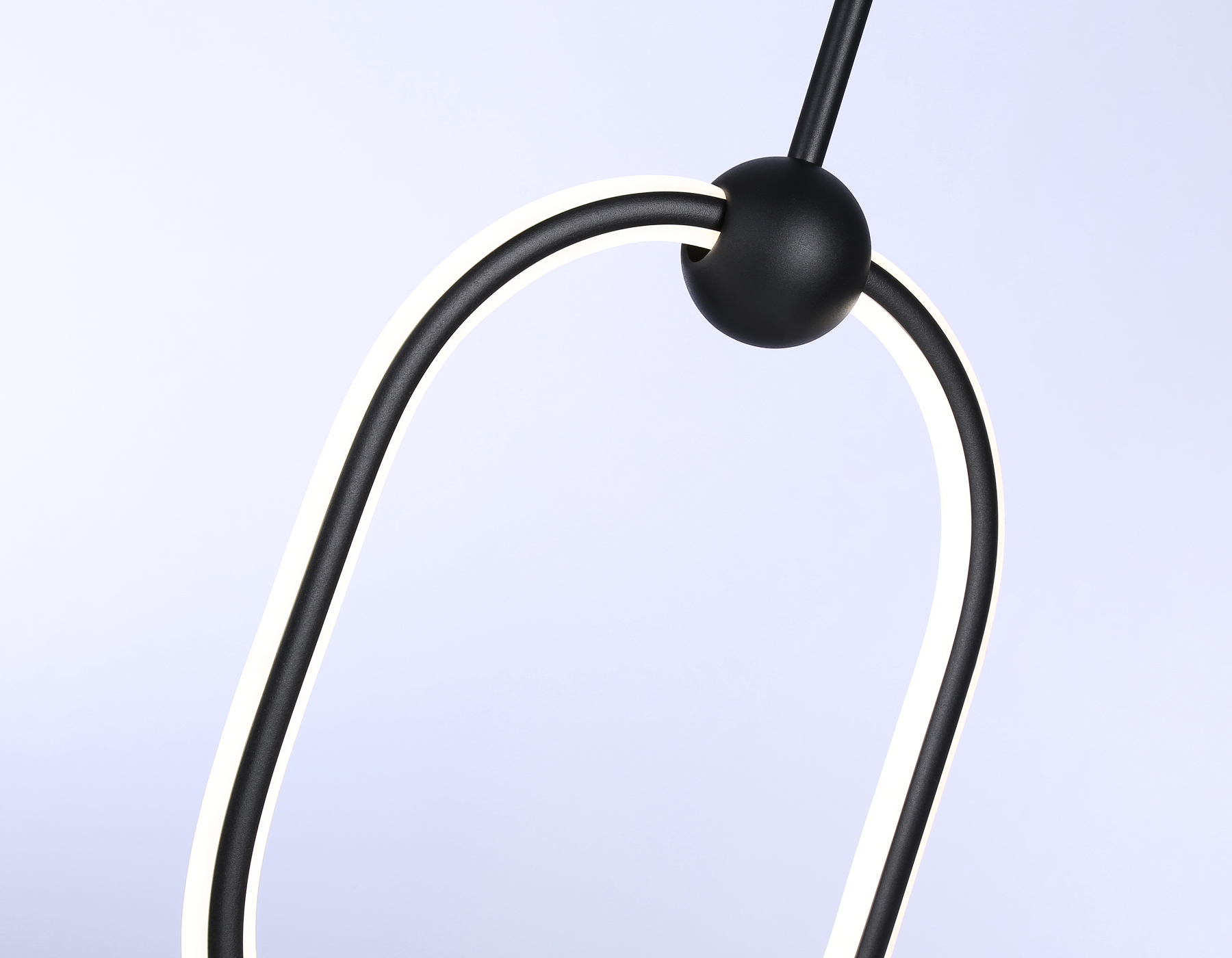 Подвесной светодиодный светильник с пультом FL10577 BK черный 3000K/4200K/6400K 56W 230*16*1000 (ПДУ ИК)