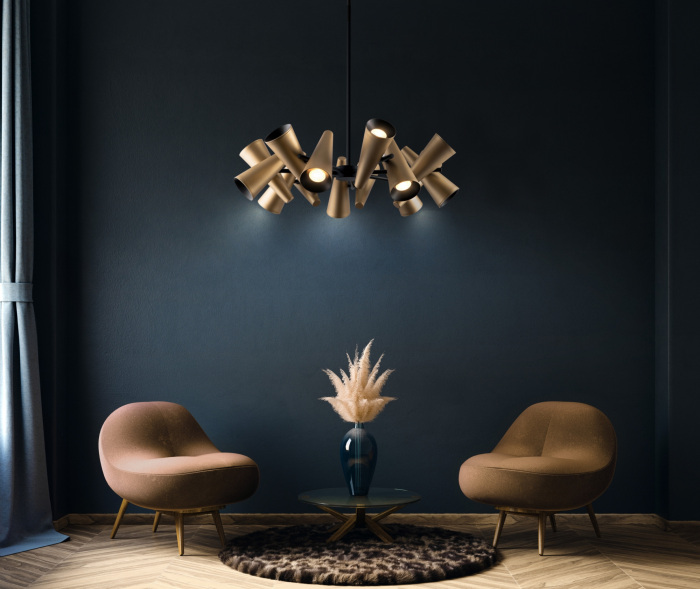 Потолочная люстра Giro MOD095PL-14BS (mod095pl-14bs)