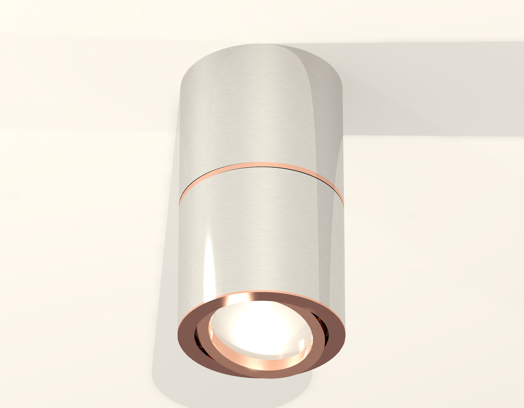 Комплект накладного поворотного светильника XS7405080 PSL/PPG серебро полированное/золото розовое полированное MR16 GU5.3