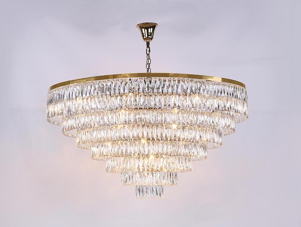Подвесная люстра хрустальная 1012937C gold (10129_37_c_gold)