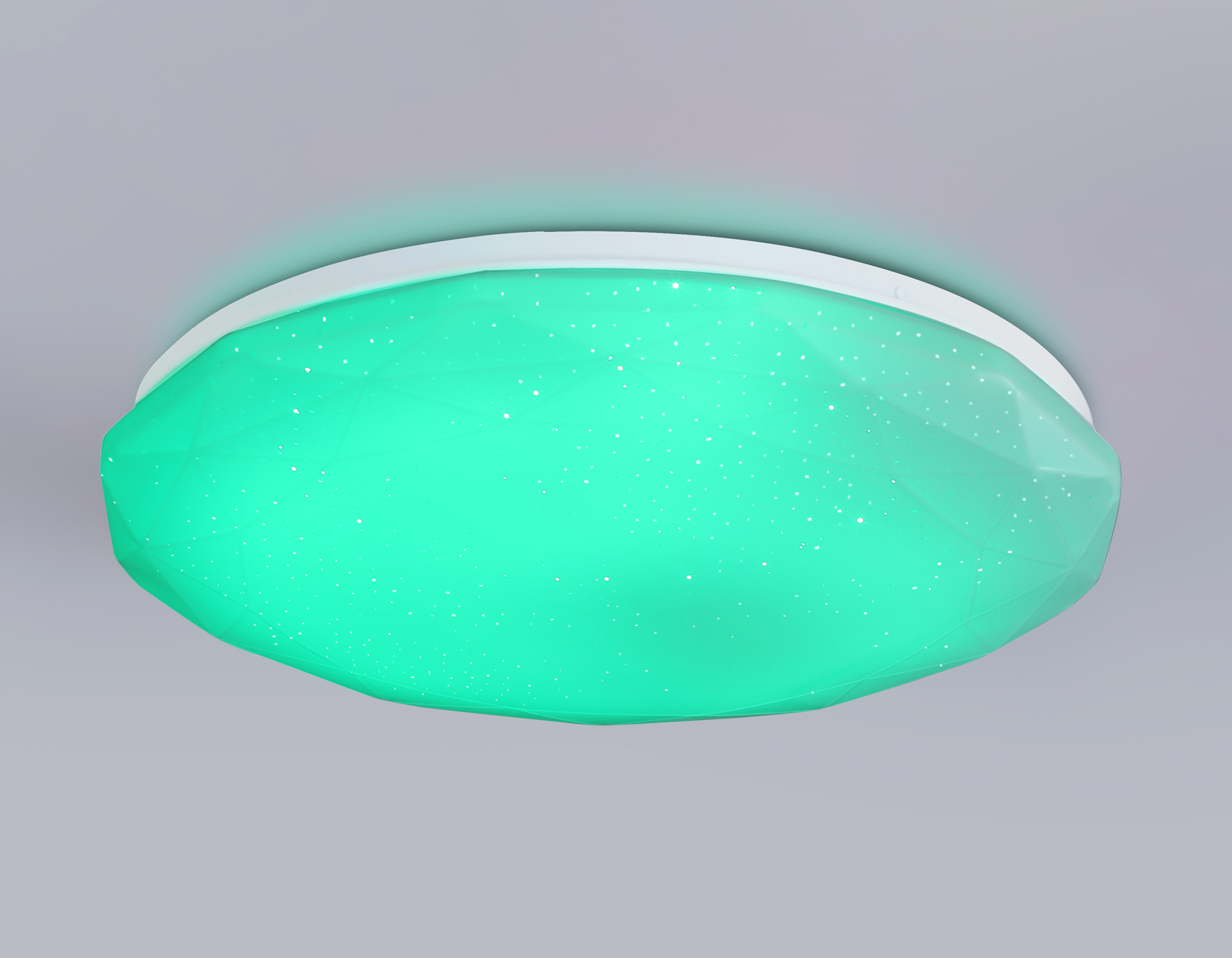 Светодиодный светильник RGB с пультом управления FZ418 WH белый IP20 66W 3000K-6500K+RGB D480*65 (ПДУ ИК)