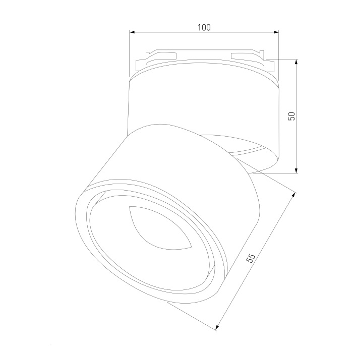 Трековый светильник однофазный 220V Elektrostandard Klips LTB21 a040438 (a040438)