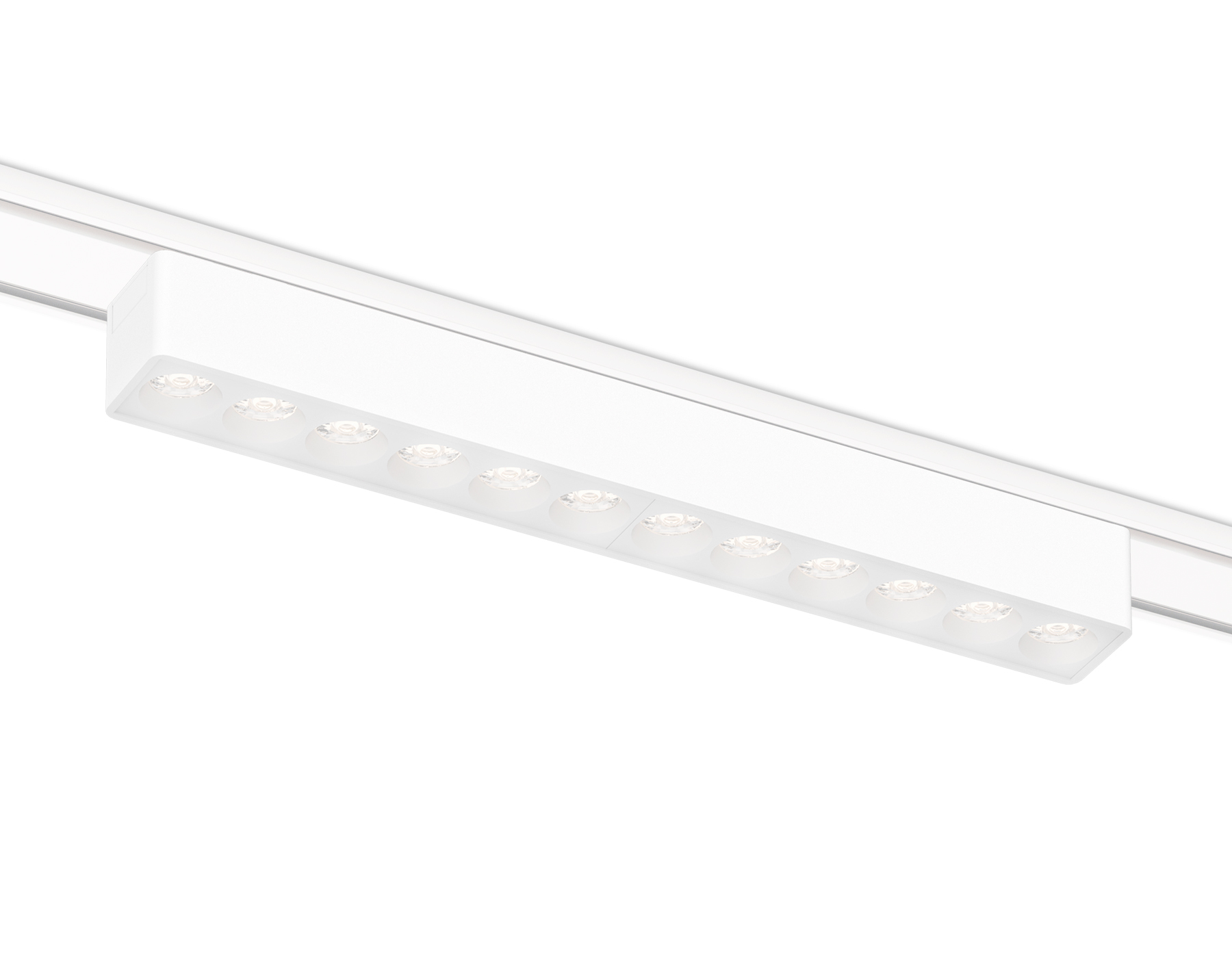 Светильник светодиодный трековый для шинопровода Magnetic Ultra Slim GV1407 WH белый IP20 12W 4200K 48V 24° 230*26*24