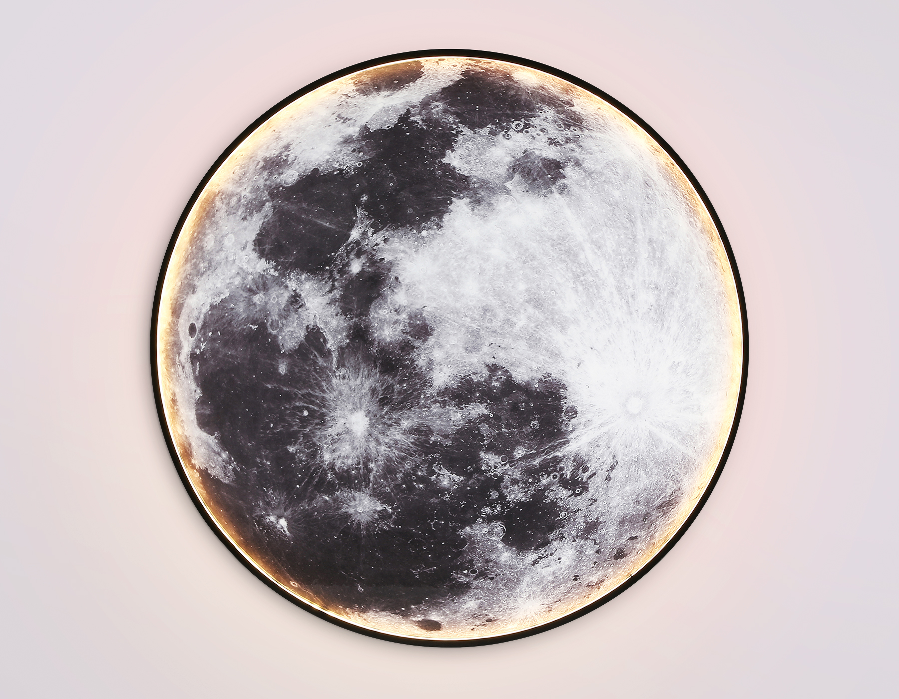 Настенно-потолочный светодиодный светильник FW11113 BK черный 31W LED 3000-6400K D500*38