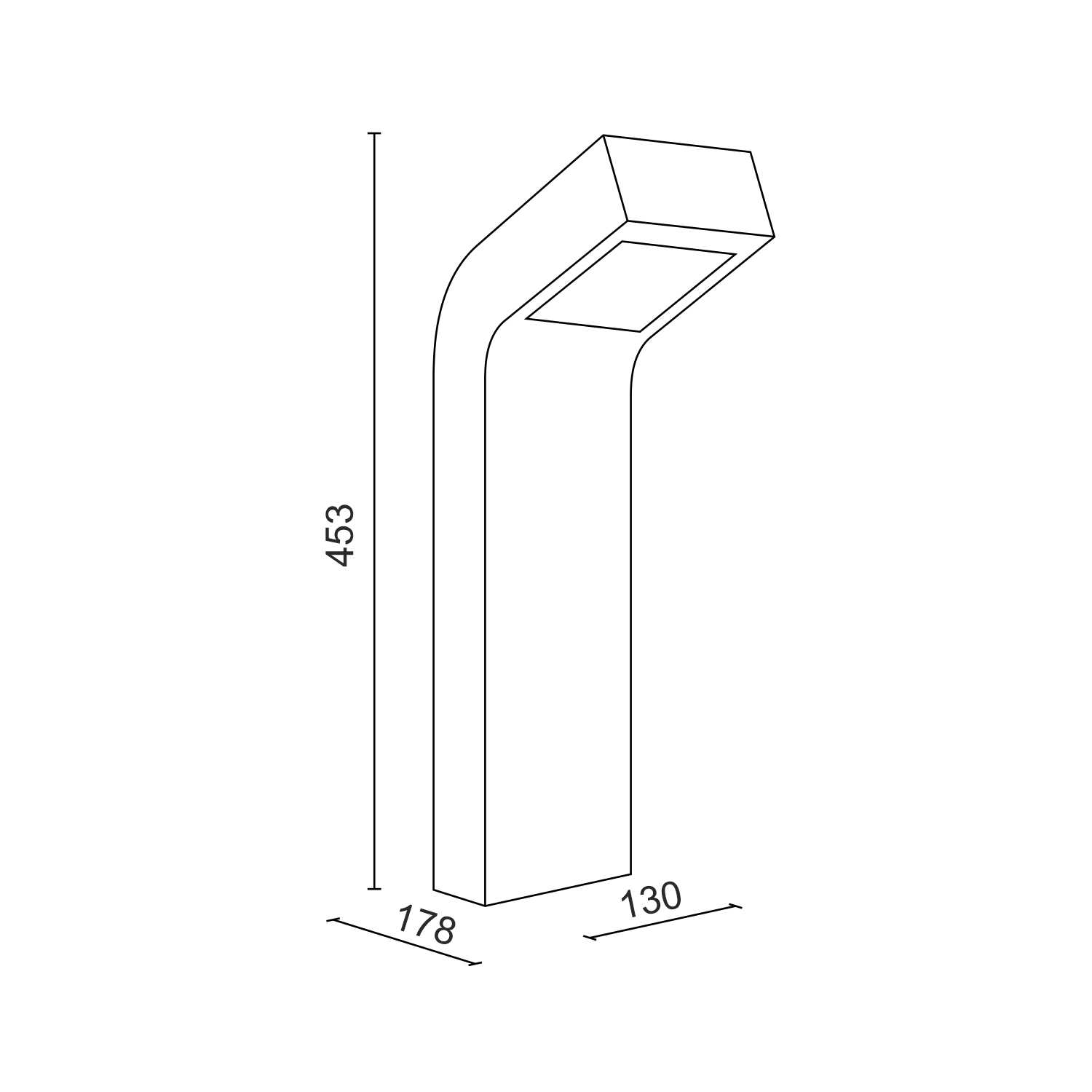 Уличный светодиодный светильник Ledron MO-7060 (3811)