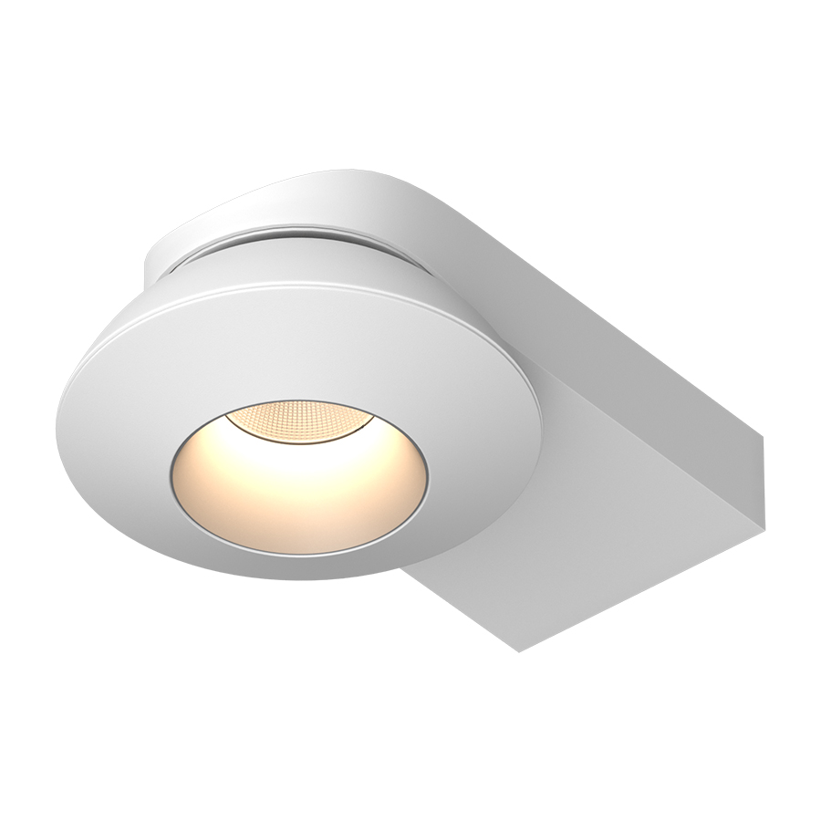 Накладной поворотный светодиодный светильник Ledron KRIS SLIM White-Grey (2758)