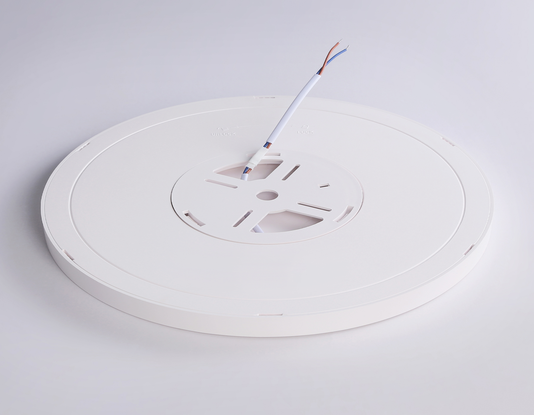 Светильник светодиодный ультратонкий 3000K-6500K с CCT-переключателем FZ1909 WH белый IP54 44W 3000K-6500K CCT-переключатель D600*25 (Без ПДУ)