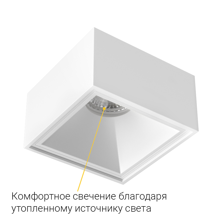 Встраиваемый светильник под сменную лампу Ledron AO1501017 White (2436)