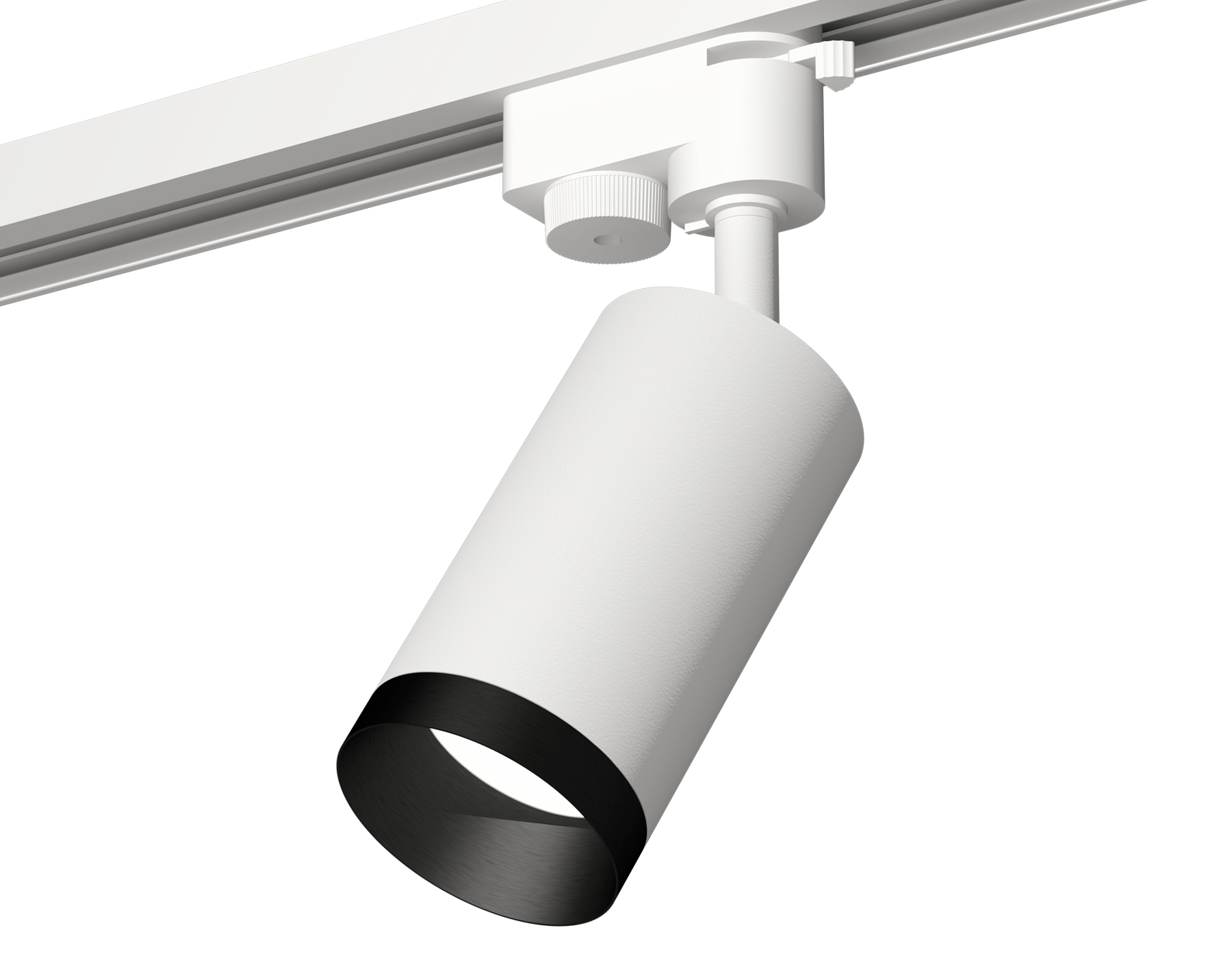 Комплект трекового однофазного светильника XT6322061 SWH/PBK белый песок/черный полированный MR16 GU5.3 (A2520, C6322, N6131)