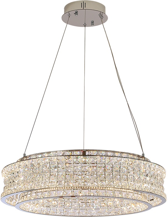 Подвесной светильник хрустальный светодиодный Newport 8510 851060 chrome (8510_60_chrome)