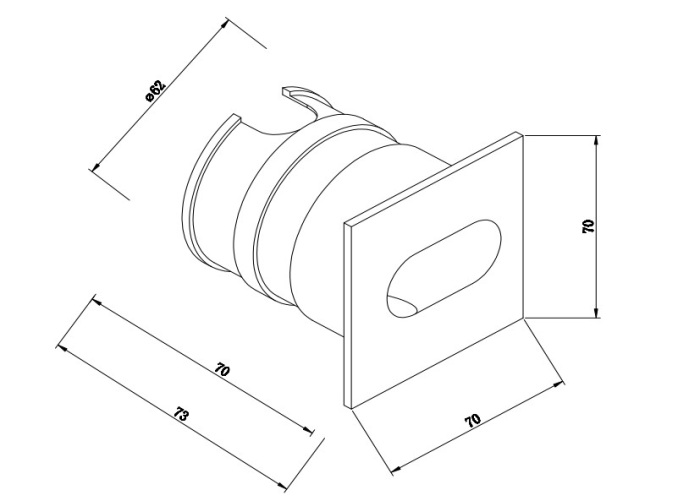 Подсветка ступеней лестницы светодиодная Via Urbana O022-L3W IP44 (o022-l3w)