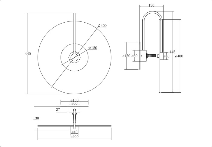 Бра Mare MOD305WL-01CH (mod305wl-01ch)