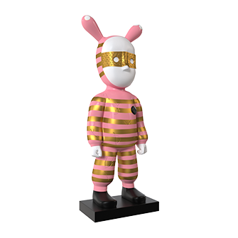 Дизайнерская статуэтка Бандит Pink (9358)