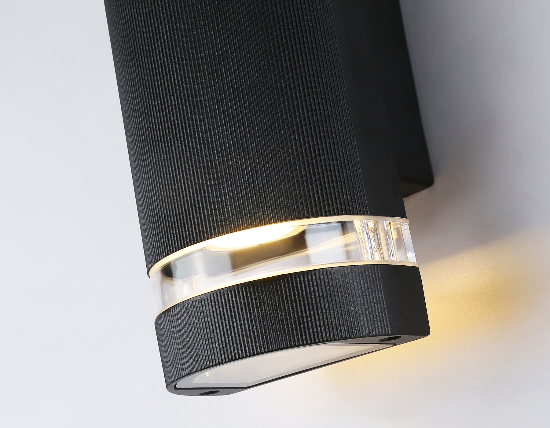 Уличный настенный архитектурный светильник ST2562/2 BK/CL черный/прозрачный IP54 GU10/2 max 35W 235*100*65