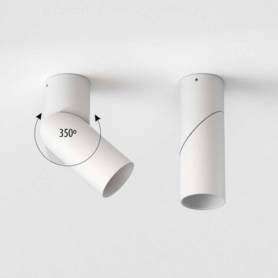 Накладной поворотный светодиодный светильник Ledron CSU0809 White (2655)