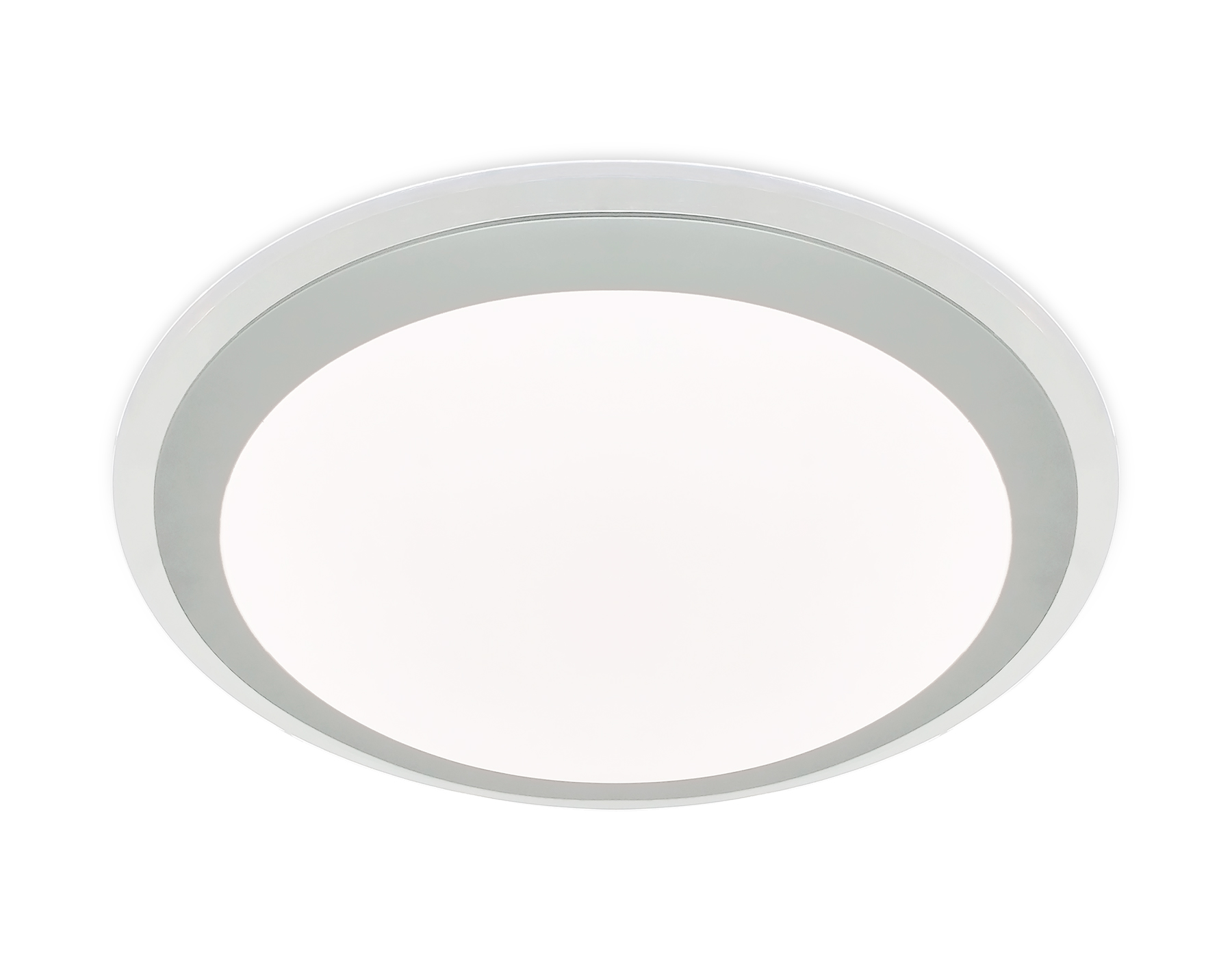 Потолочный светодиодный светильник с пультом FF49 WH белый 48W 3000K/4200K/6400K D400*75 (ПДУ ИК)