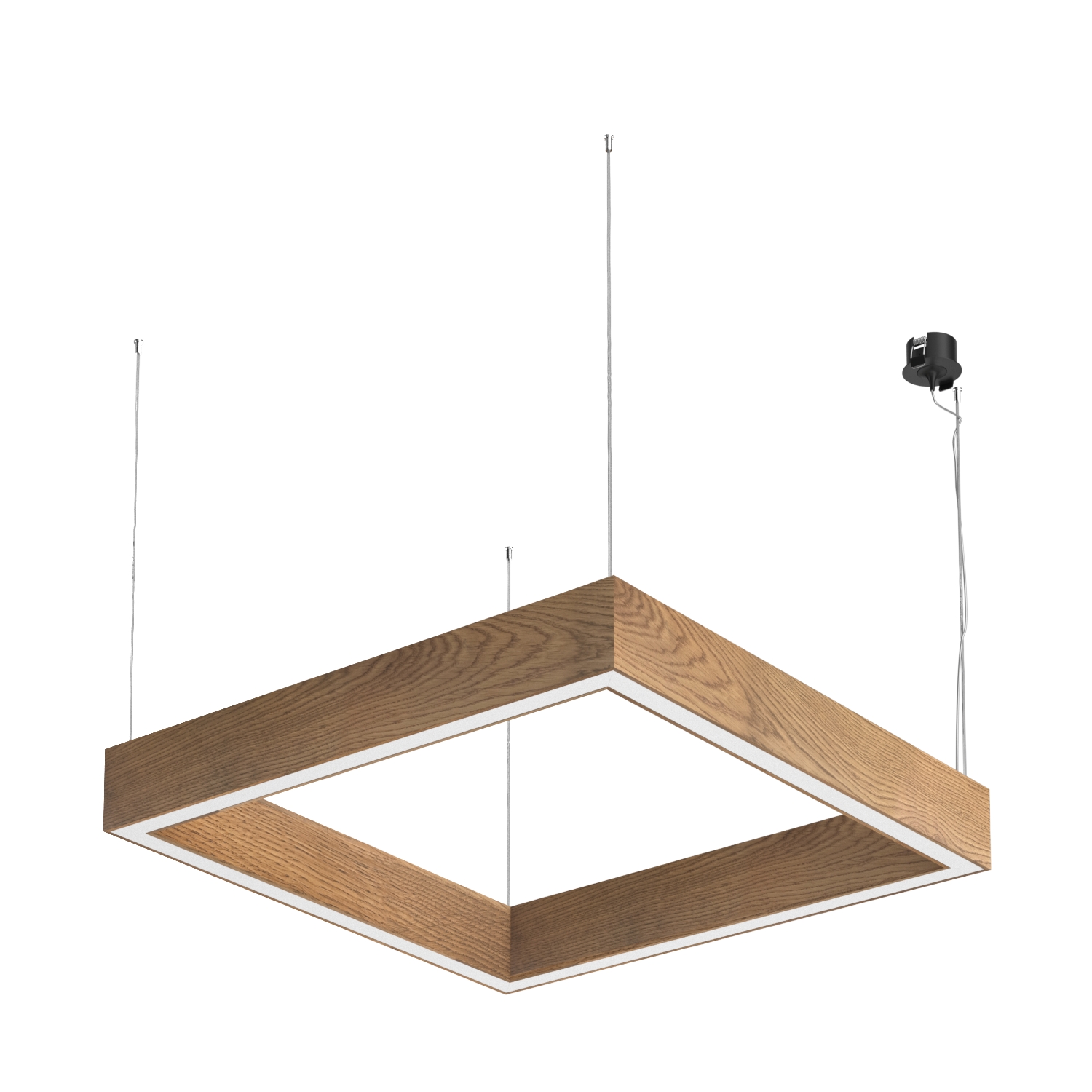 Подвесной светодиодный светильник Ledron KVADRO Basic 700 Black 4000K (4816)