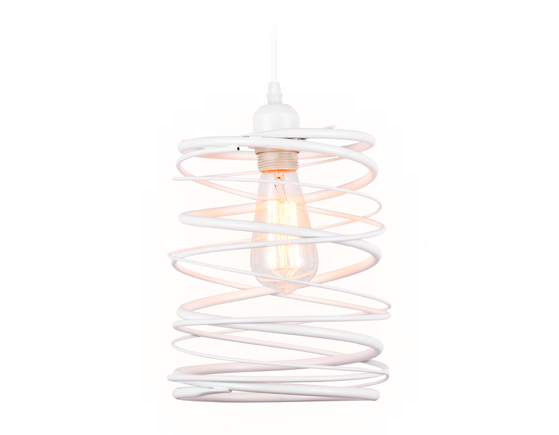 Подвесной светильник в стиле лофт TR8400 WH белый E27 max 60W D210*1060