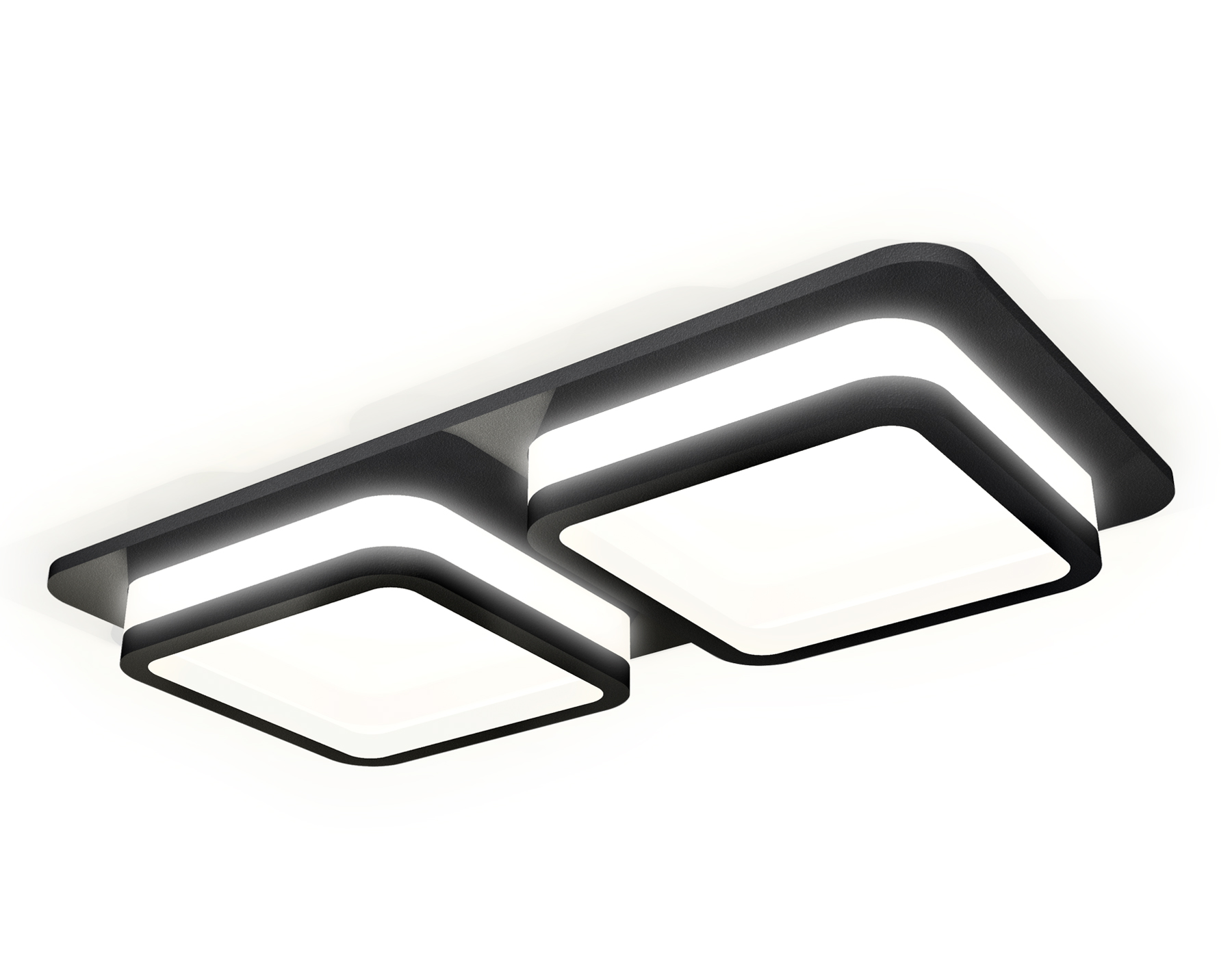 Комплект встраиваемого светильника с акрилом XC7906012 SBK/FR черный песок/белый матовый MR16 GU5.3 (C7906, N7751)