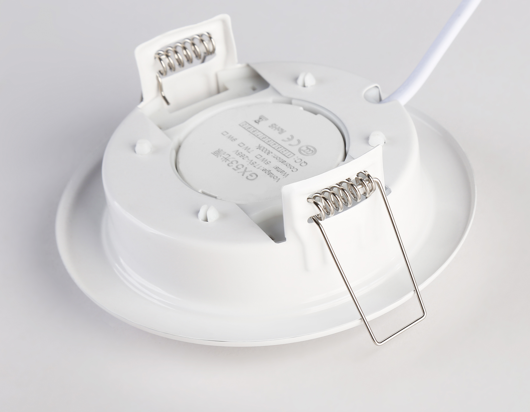 Светильник точечный встраиваемый со сменной лампой GX53 G10101 WH белый GX53 max 12W D106*38