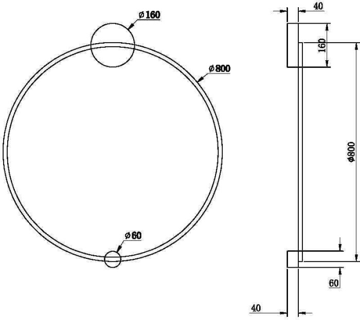 Настенно-потолочный светильник Halo MOD005WL-L46BSK (mod005wl-l46bsk)
