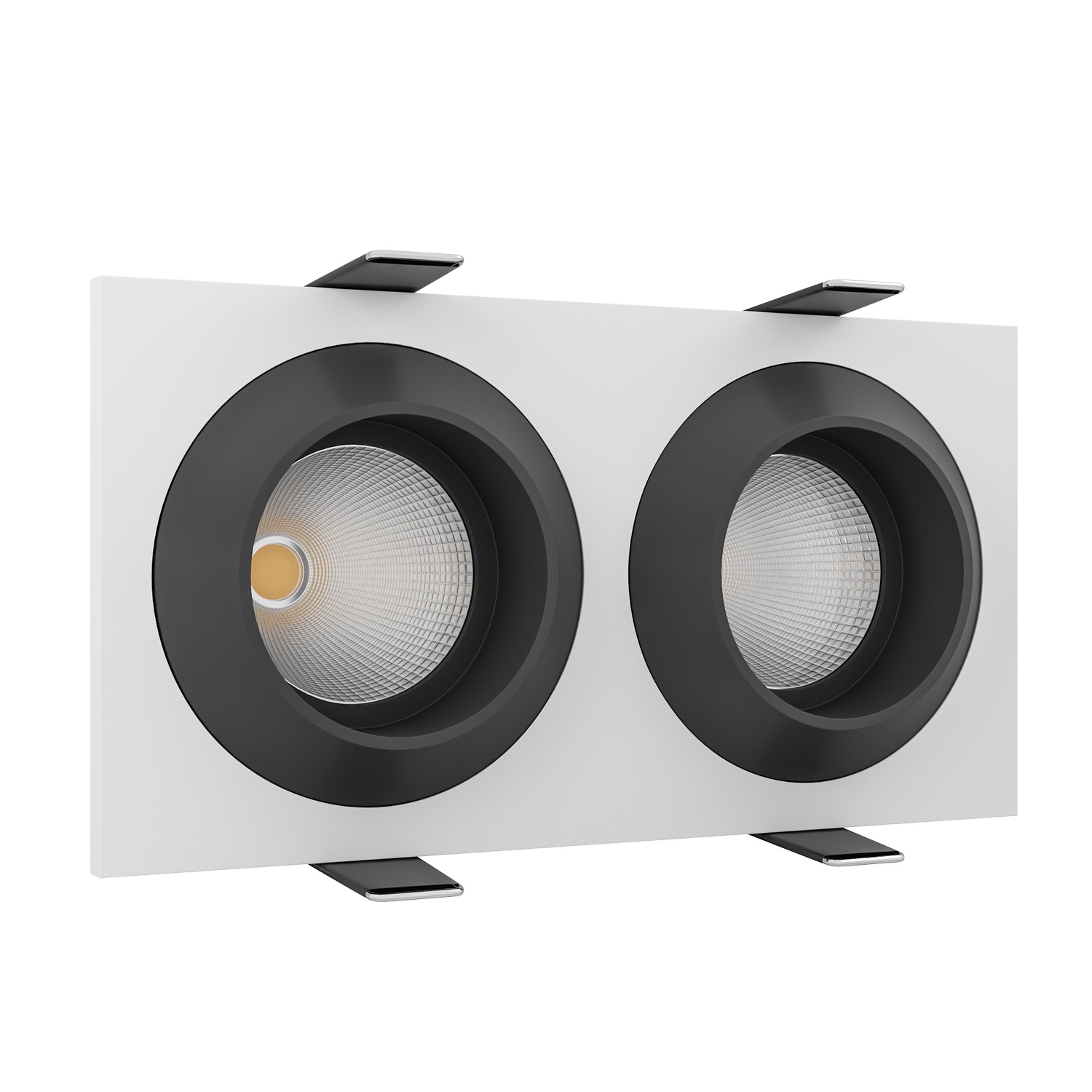 Встраиваемый светодиодный светильник Ledron GIZA MINI SQ2 White-Black (2093)