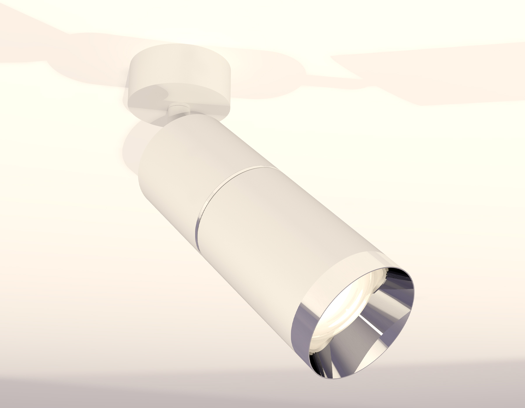 Комплект поворотного светильника XM6312010 SWH/PSL белый песок/серебро полированное MR16 GU5.3 (A2202, C6301, A2060, C6312, N6132)