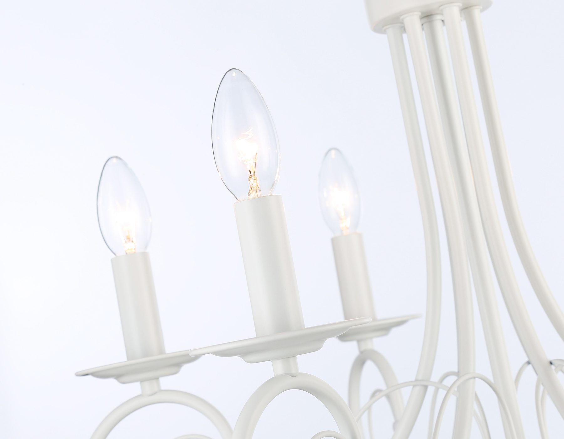 Подвесная люстра TR9611/6 WH белый E14/6 max 40W D560*650